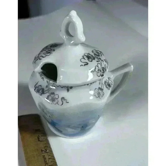 Antique Porcelain RS Prussia Swans Mustard Pot Excellent Condition - Picture 2 of 16